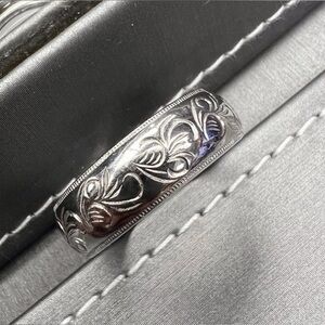 TACORI Sterling Engraved Ring Size 9